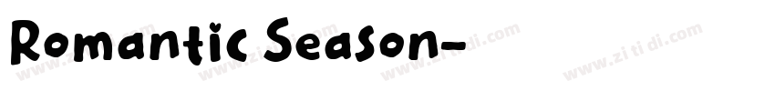 Romantic Season字体转换